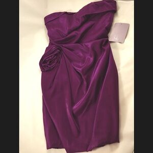 Gorgeous purple designer’s dress, size 12, new